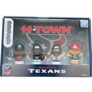 NIB NFL Houston Texans Little People Collector Licensed Series 1 - 4 Figures
